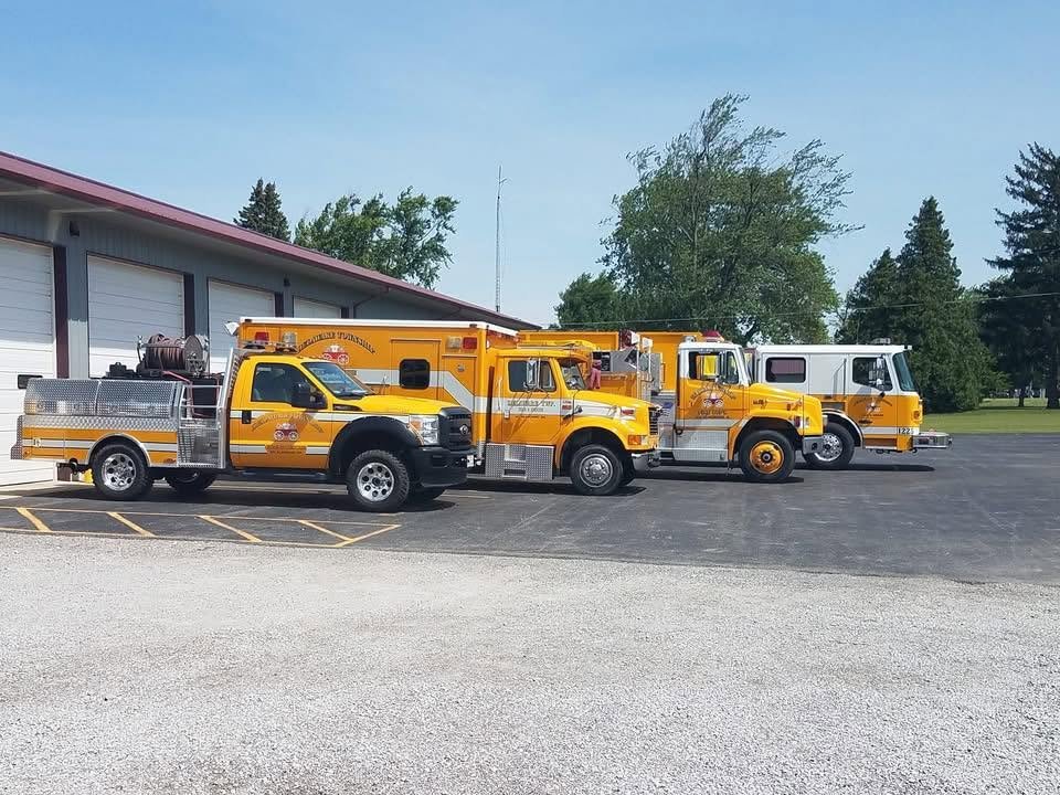 Delaware Township Volunteer Fire Department trucks