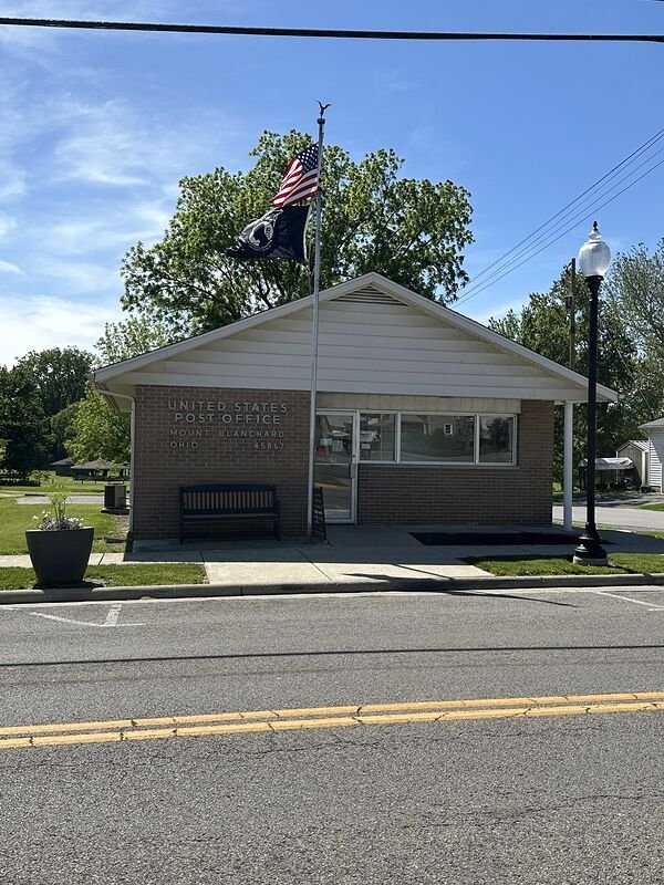 United States Post Office Mt. Blanchard exterior